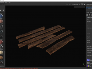 Wooden planks 3D मॉडल