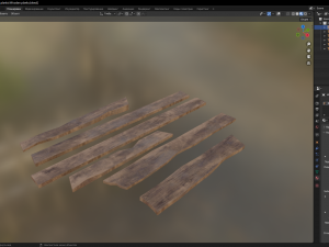 Wooden planks 3D मॉडल