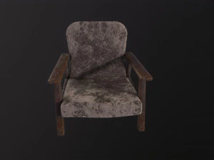 Post apocalyptic chair 3D Model
