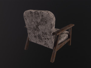 Post apocalyptic chair Model 3D
