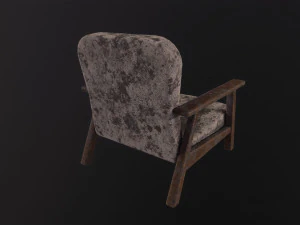 Post apocalyptic chair 3D Model