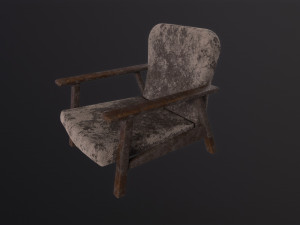 Post apocalyptic chair Model 3D