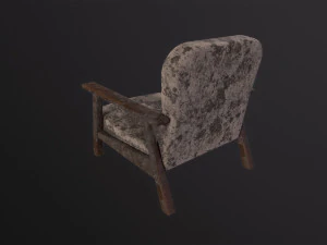 Post apocalyptic chair 3D Model