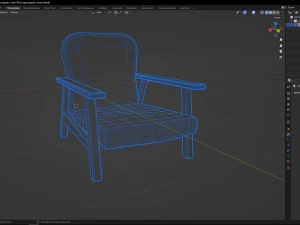 Post apocalyptic chair 3D Model