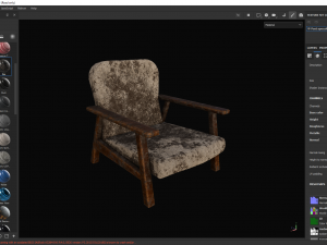 Post apocalyptic chair Model 3D