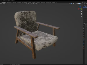 Post apocalyptic chair 3D Model