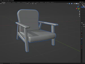 Post apocalyptic chair 3D Model