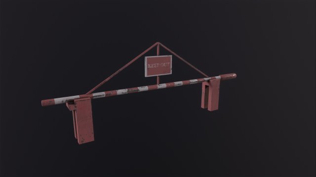 Road Barrier 3D 모델 .c4d .max .obj .3ds .fbx .stl .blend 