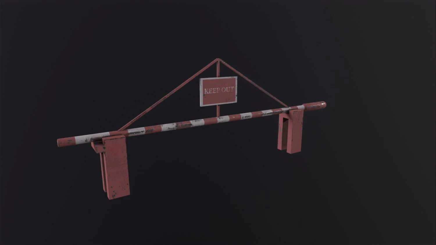 Road Barrier 3D Model .c4d .max .obj .3ds .fbx .stl .blend