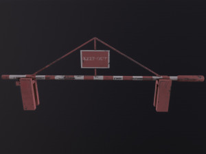 Road Barrier 3D 모델