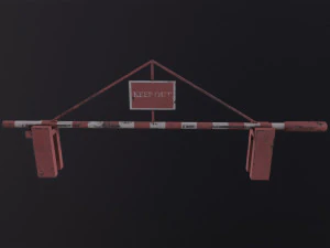 Road Barrier 3D Model
