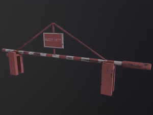 Road Barrier 3D 모델