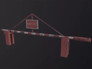 Road Barrier 3D Model