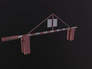 Road Barrier 3D Model