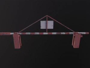 Road Barrier 3D Model