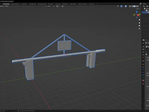 Road Barrier 3D Model