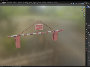 Road Barrier 3D Model