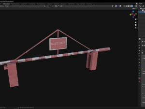 Road Barrier 3D 모델