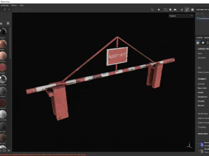 Road Barrier 3D Model