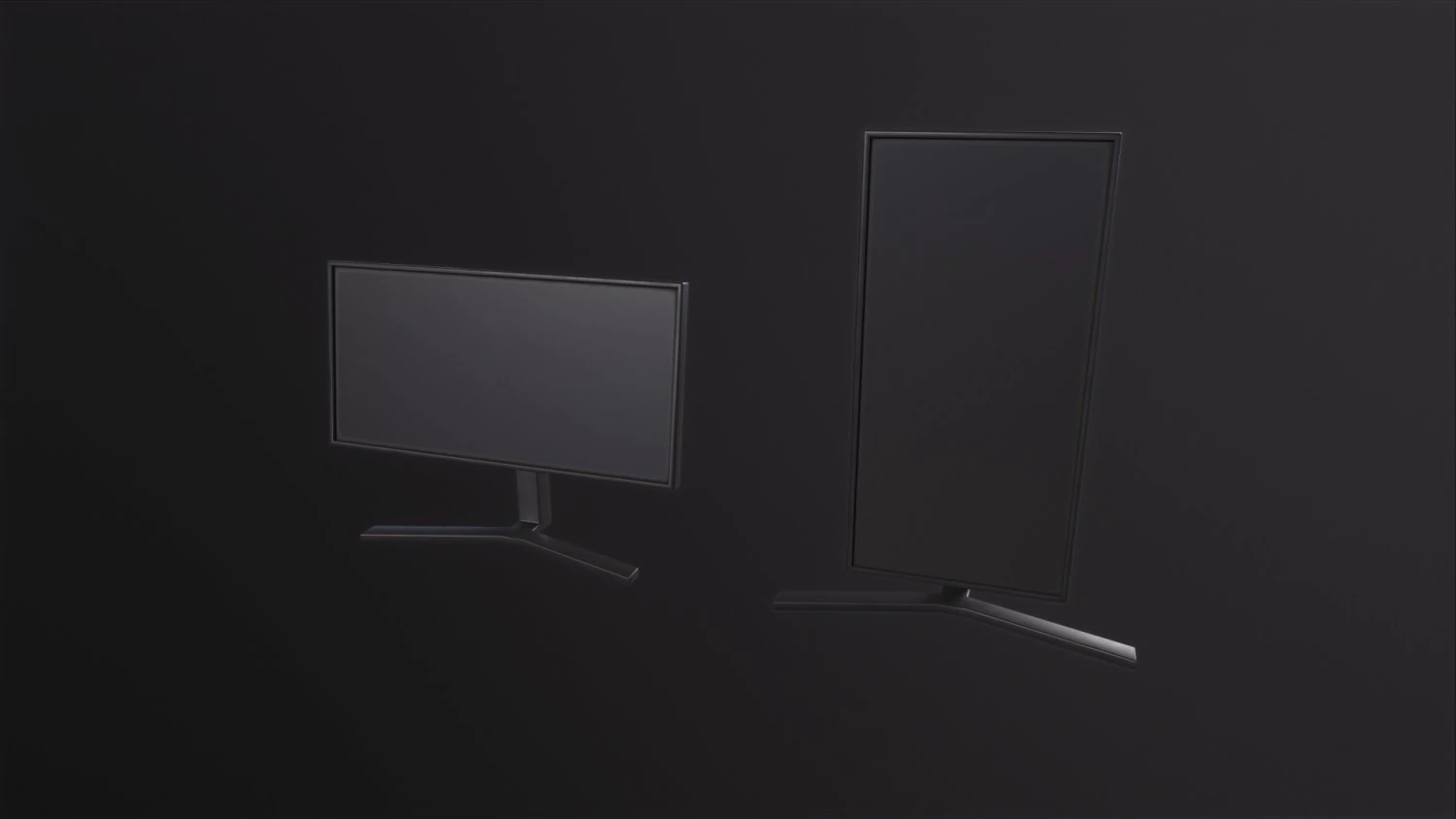 Basic PC Monitor 3D Model .c4d .max .obj .3ds .fbx .stl .blend 