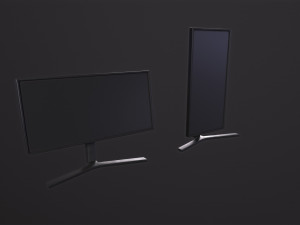 Basic PC Monitor 3D-Modell