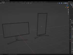 Basic PC Monitor 3D Model