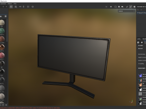 Basic PC Monitor 3D-Modell