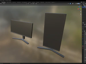 Basic PC Monitor 3D Model