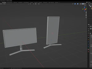 Basic PC Monitor 3D Model