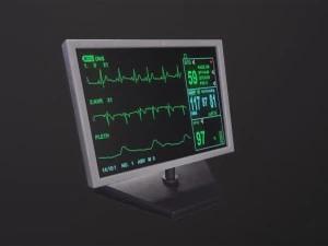 심박수로 모니터링 3D 모델