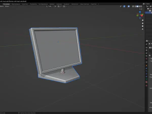 Monitor with heart rate 3D Model