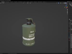 M18 Smoke Grenade 3D Model