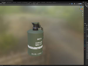 M18 Smoke Grenade Modèle 3D