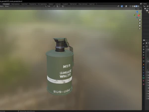 M18 Smoke Grenade 3D Model