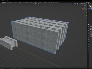 Cinder Blocks 3D Model