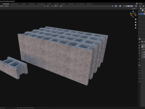 Cinder Blocks Model 3D