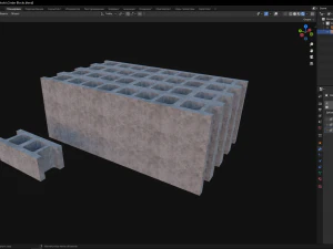 Cinder Blocks 3D Model