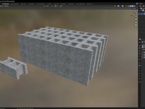 Cinder Blocks Model 3D