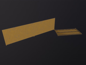 Corrugated Fence 3D-Modell