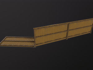 Corrugated Fence Model 3D