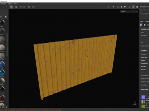 Corrugated Fence Model 3D