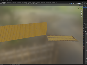 Corrugated Fence Model 3D