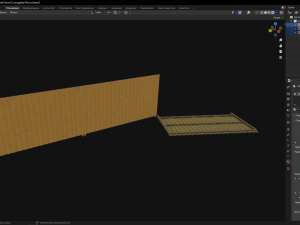Corrugated Fence Model 3D