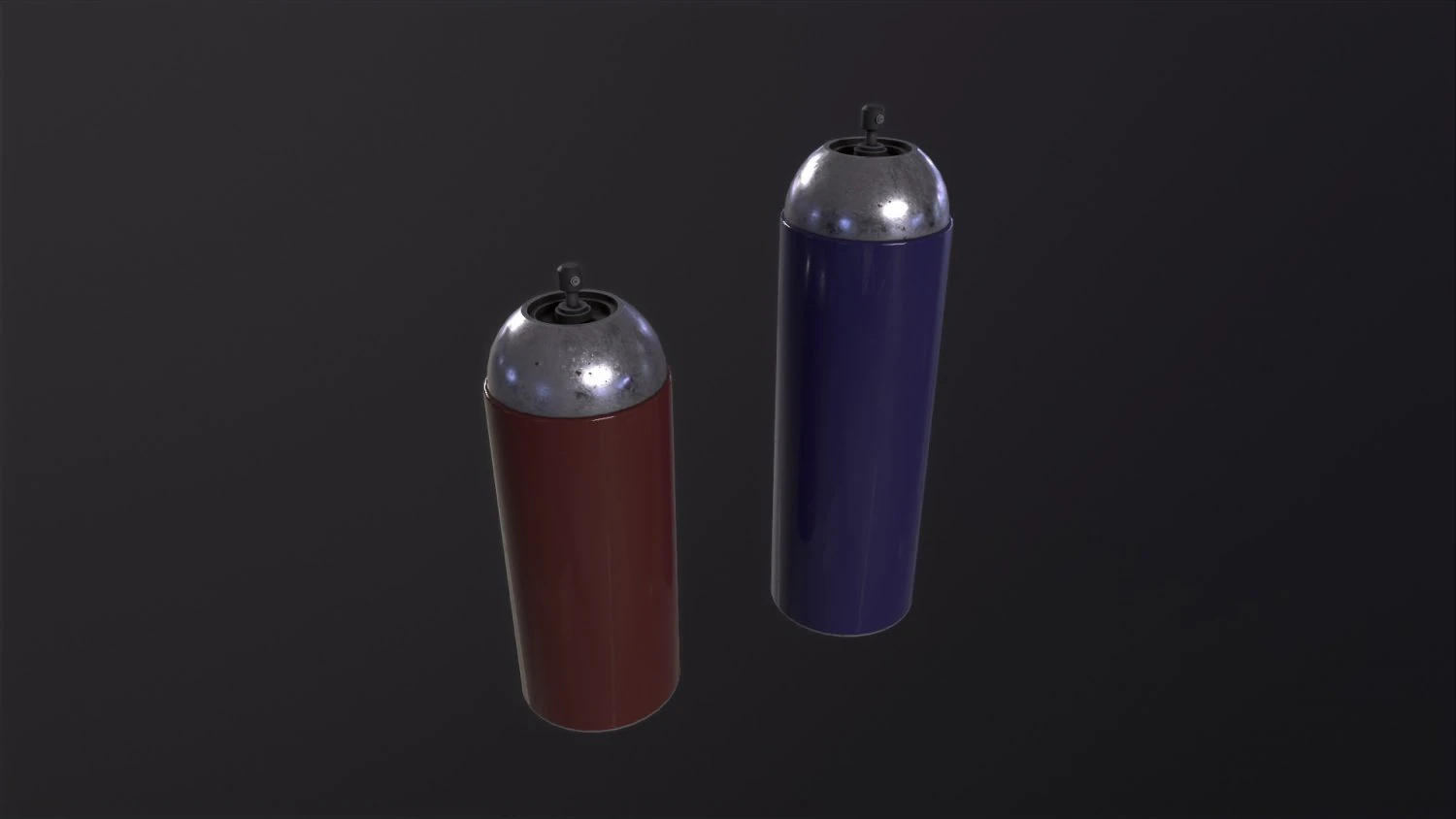 Bombes a&eacute;rosols Modèle 3D .c4d .max .obj .3ds .fbx .stl .blend 