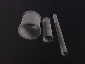 Concrete industrial pipes 3D Model