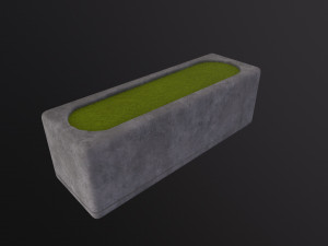 Concrete Grass Blocks Modelo 3D