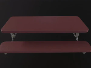 School Picnic Table 3D Model
