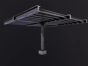 Construction steel beam 3D Model