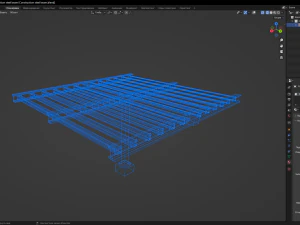 Construction steel beam 3D Model