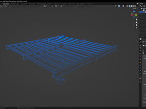 Construction steel beam 3D Model